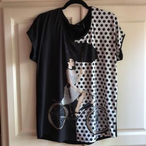 Laser Print Tunic Top